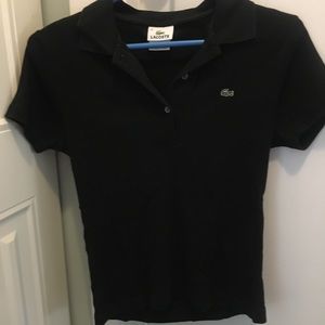 Black Lacoste polo